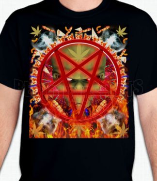 Alien Cat Pentagram T-Shirt or Sweatshirt